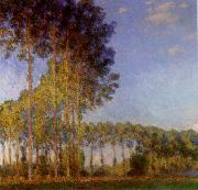 Claude Monet Poplars on the banks of the River Epte Spain oil painting artist